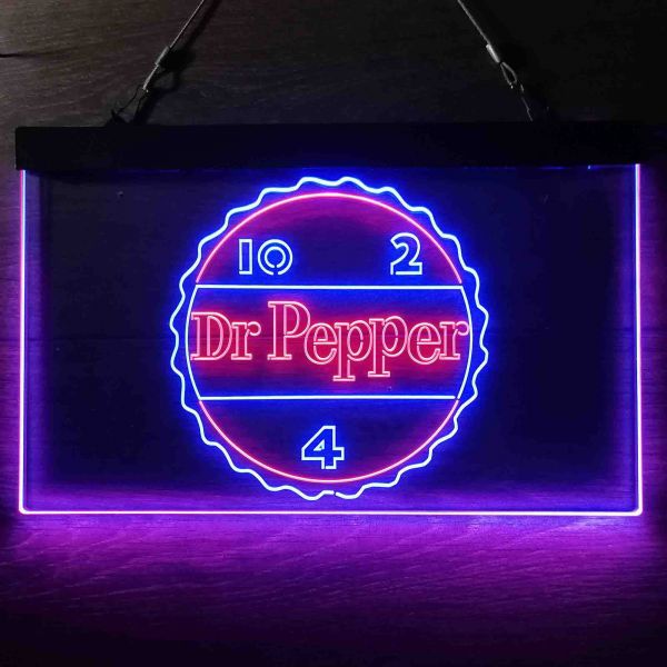 Dr. Pepper 10-2-4 Dual LED Neon Light Sign